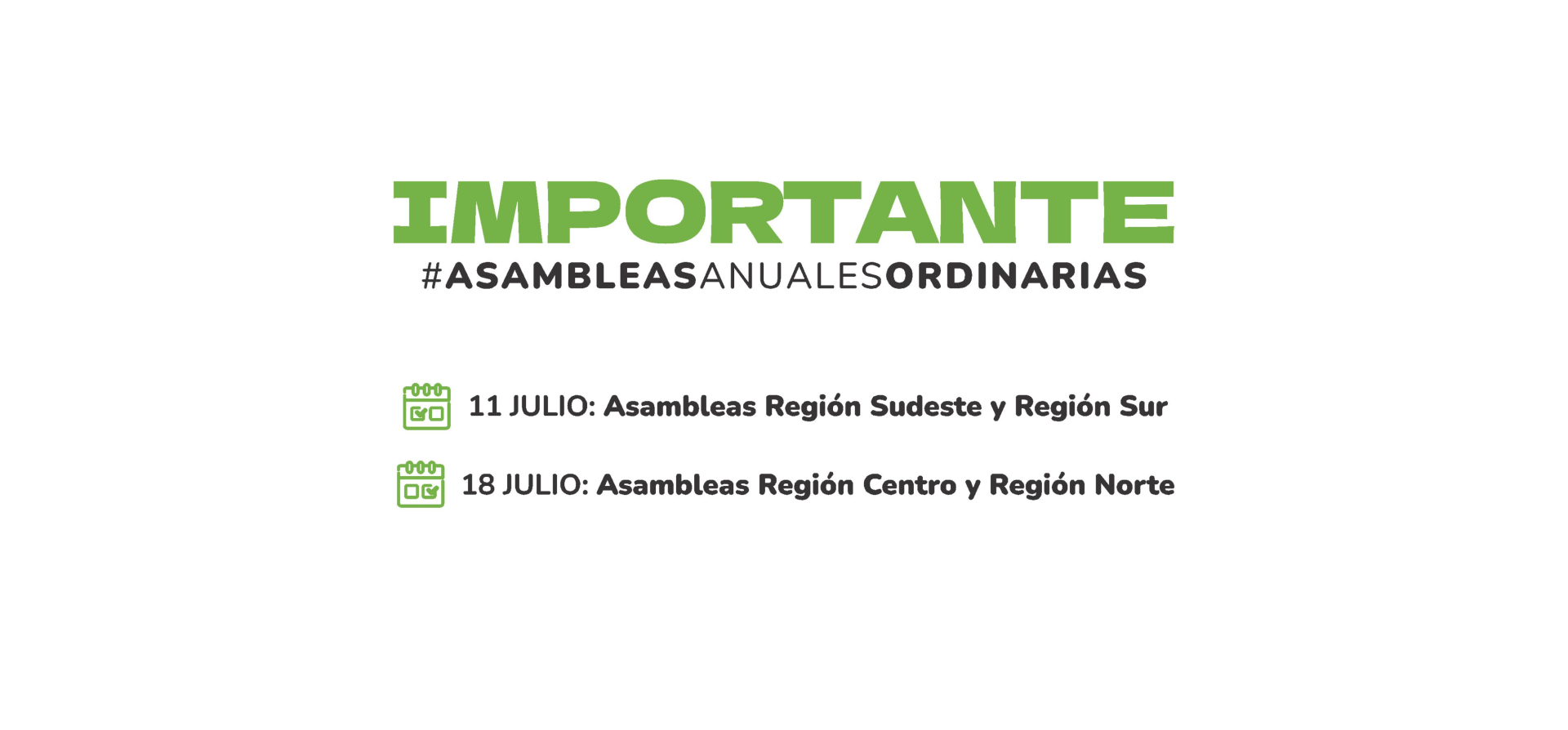 Asambleas Regionales 2026