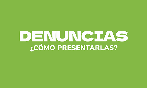 Presentación de denuncias