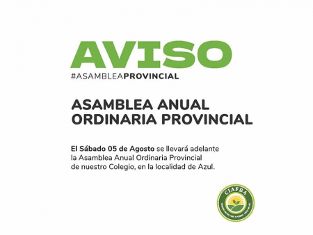 Asamblea Anual Ordinaria Provincial