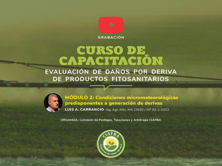 Capacitación: Evaluación de daños por deriva de productos fitosanitarios