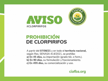 Prohibición de clorpirifos
