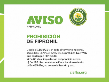 Aviso importante: Fipronil